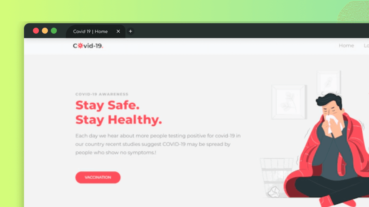 Covid Vaccination Platform screenshot