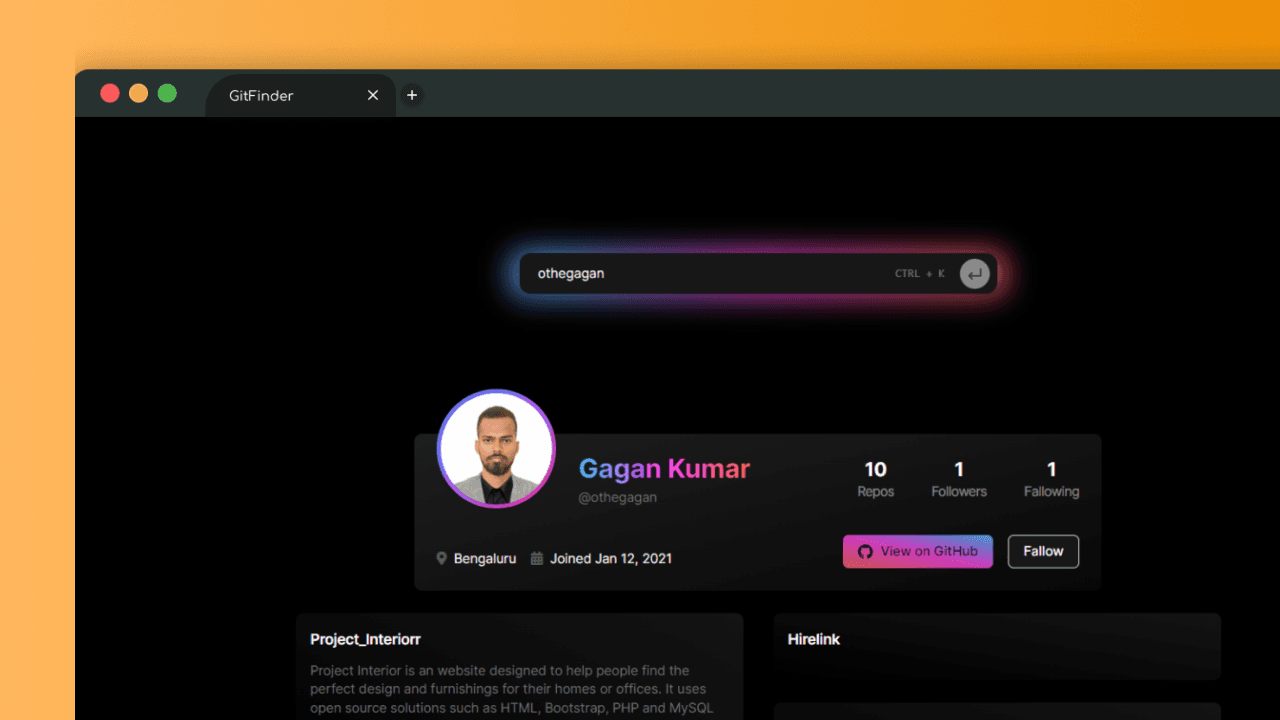 Git Finder screenshot